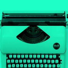 A typewriter